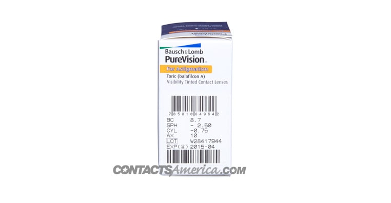 PureVision Toric Rx