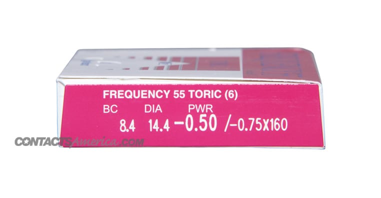 Frequency 55 Toric Rx