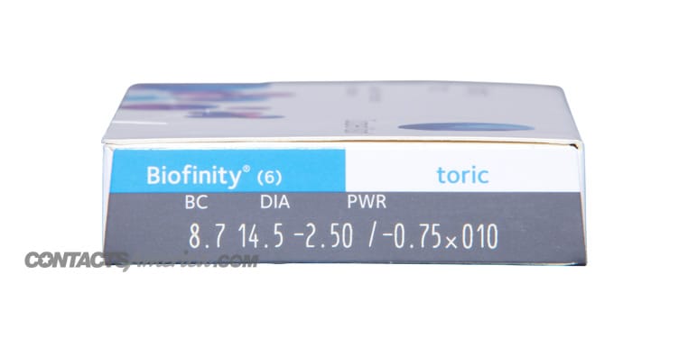 Aquatech Plus Premium Toric (Same as Biofinity Toric) Rx
