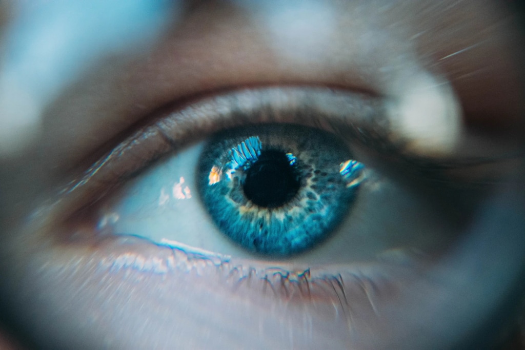 Blurry vision due to improper contact lens use