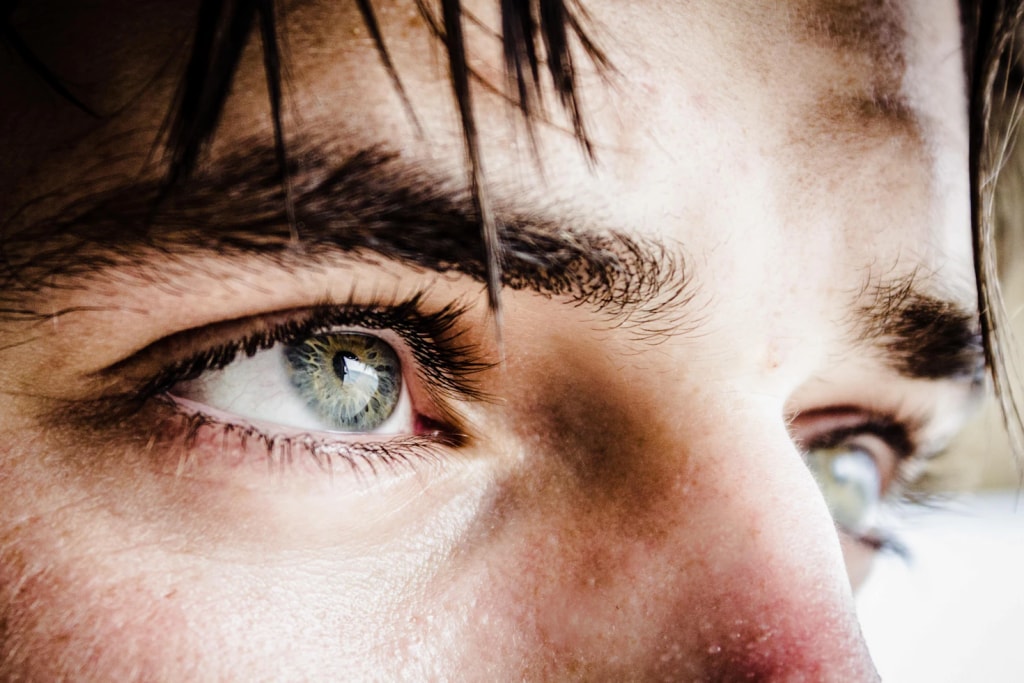 Sensitivity to light due to improper contact lens use.